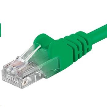 PREMIUMCORD Patch kábel UTP RJ45-RJ45 CAT5e 0.25 m zelenej farby0 