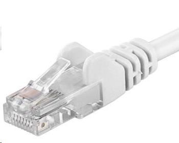 PREMIUMCORD Patch kábel UTP RJ45-RJ45 CAT5e 10m biely0 
