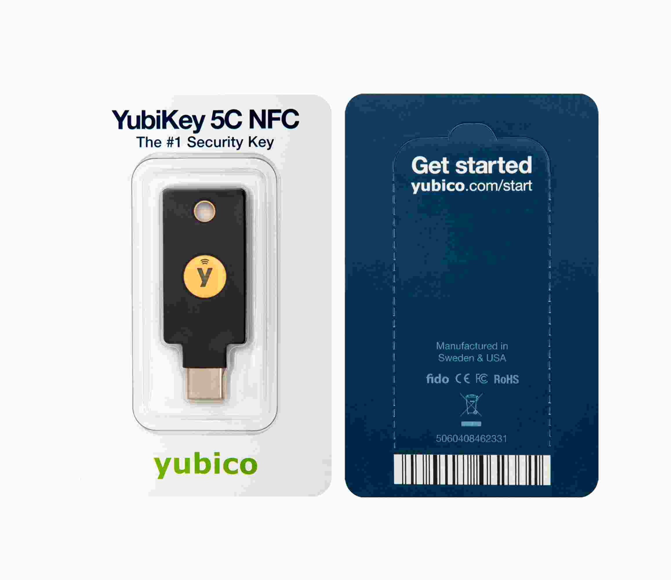 YubiKey 5C NFC - USB-C, kľúč/token s viacfaktorovým overovaním (NFC), podporou OpenPGP a čipových kariet (2FA)2 