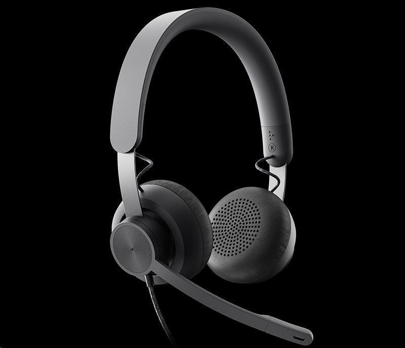 Logitech sluchátka s mikrofonem Zone Wired Teams Headset Graphite - EMEA2 