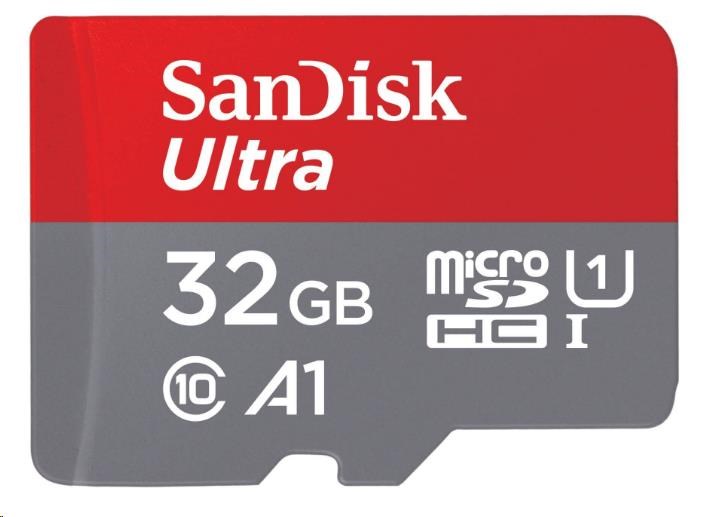 Karta SanDisk MicroSDHC 32 GB Ultra (120 MB/ s,  A1 Class 10 UHS-I,  balenie pre Android - tablet,  aplikácia Memory Zone) 1 