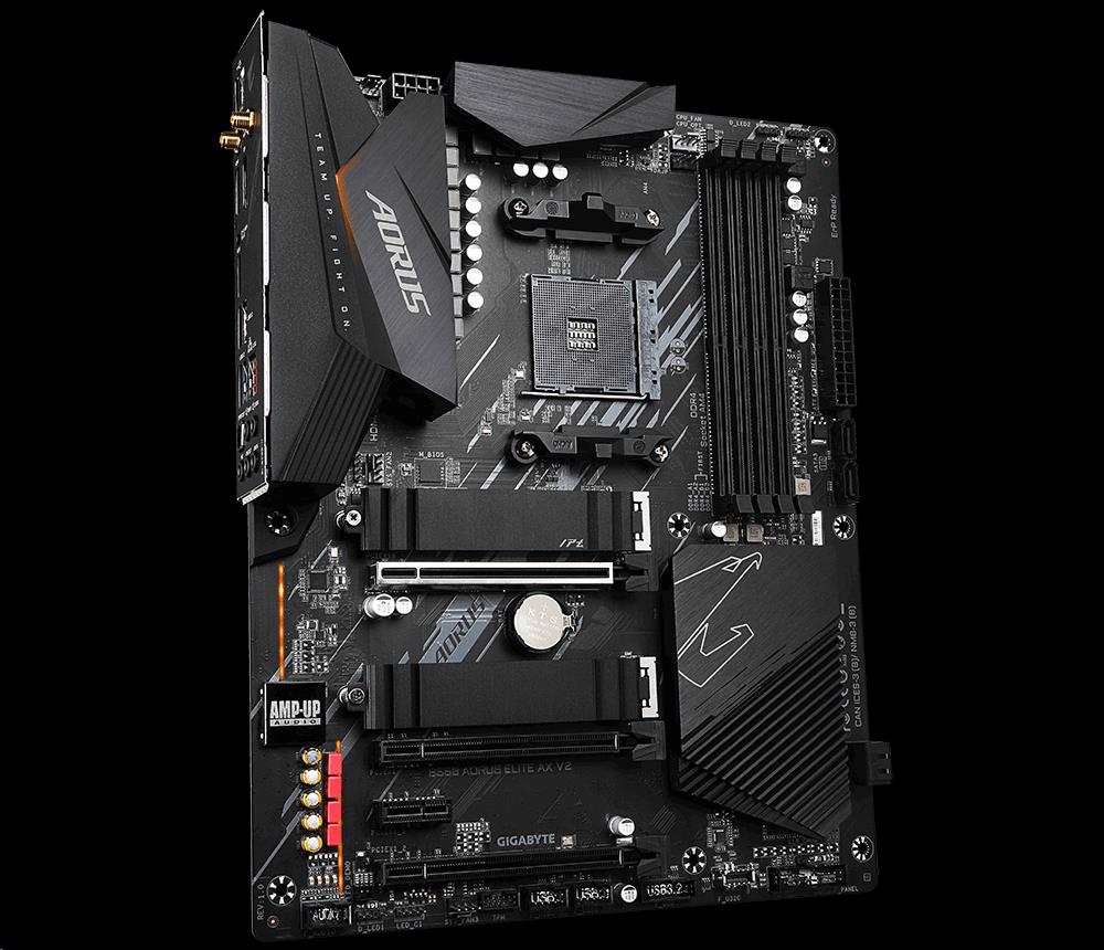 GIGABYTE MB Sc AM4 B550 AORUS ELITE AX V2,  AMD B550,  4xDDR4,  1xDP,  1xHDMI0 