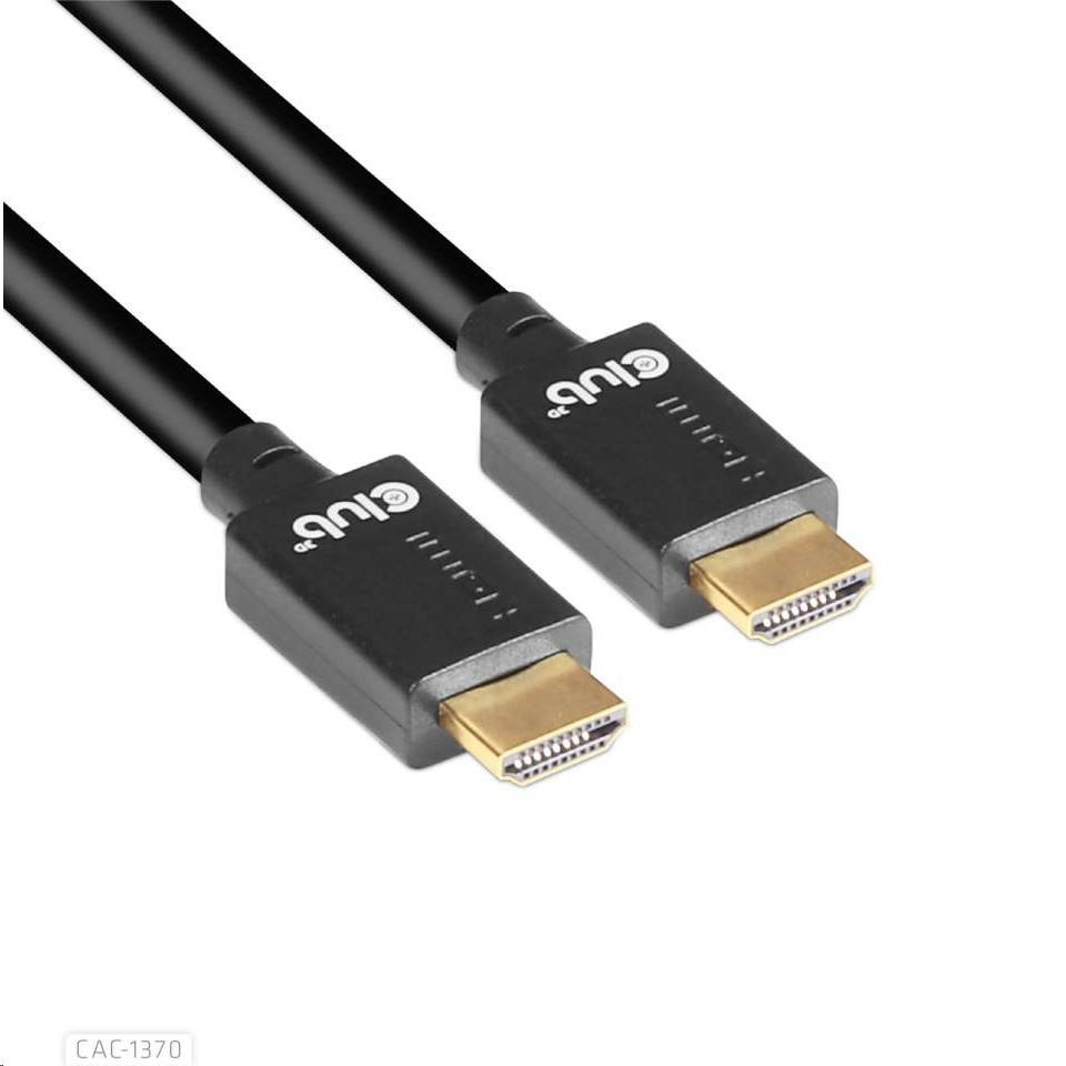 Club3D Adaptér HDMI 2.1 Ultra Rychlý HDMI™ Certifikovaný 4K120Hz,  8K60Hz,  48Gbps (M/ M 1.5 m/ 4.92 ft),  28 AWG2 