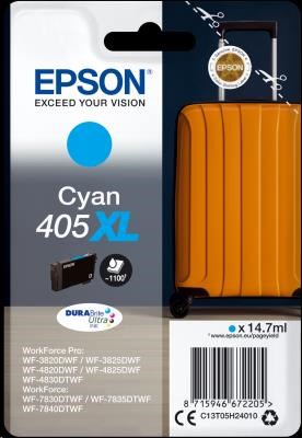 Jednorazové balenie atramentu EPSON Cyan 405XL Durabrite Ultra0 