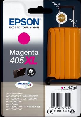 Atrament EPSON Singlepack Magenta 405XL Durabrite Ultra0 