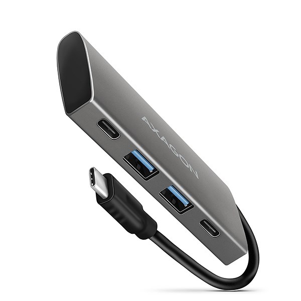AXAGON HMC-4G2, USB 3.rozbočovač 2 Gen 2 10 Gb/s, 2x USB-A, 2x USB-C, 13 cm kábel USB-C5 