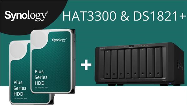 Synology DS1821+ DiskStation (4C/Ryzen V1500B/4GBRAM/8xSATA/2xM.2/4xUSB3.0/2xSATA/4xGbE/1xPCIe)5 