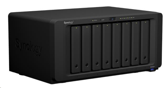 Synology DS1821+ DiskStation (4C/Ryzen V1500B/4GBRAM/8xSATA/2xM.2/4xUSB3.0/2xSATA/4xGbE/1xPCIe)3 