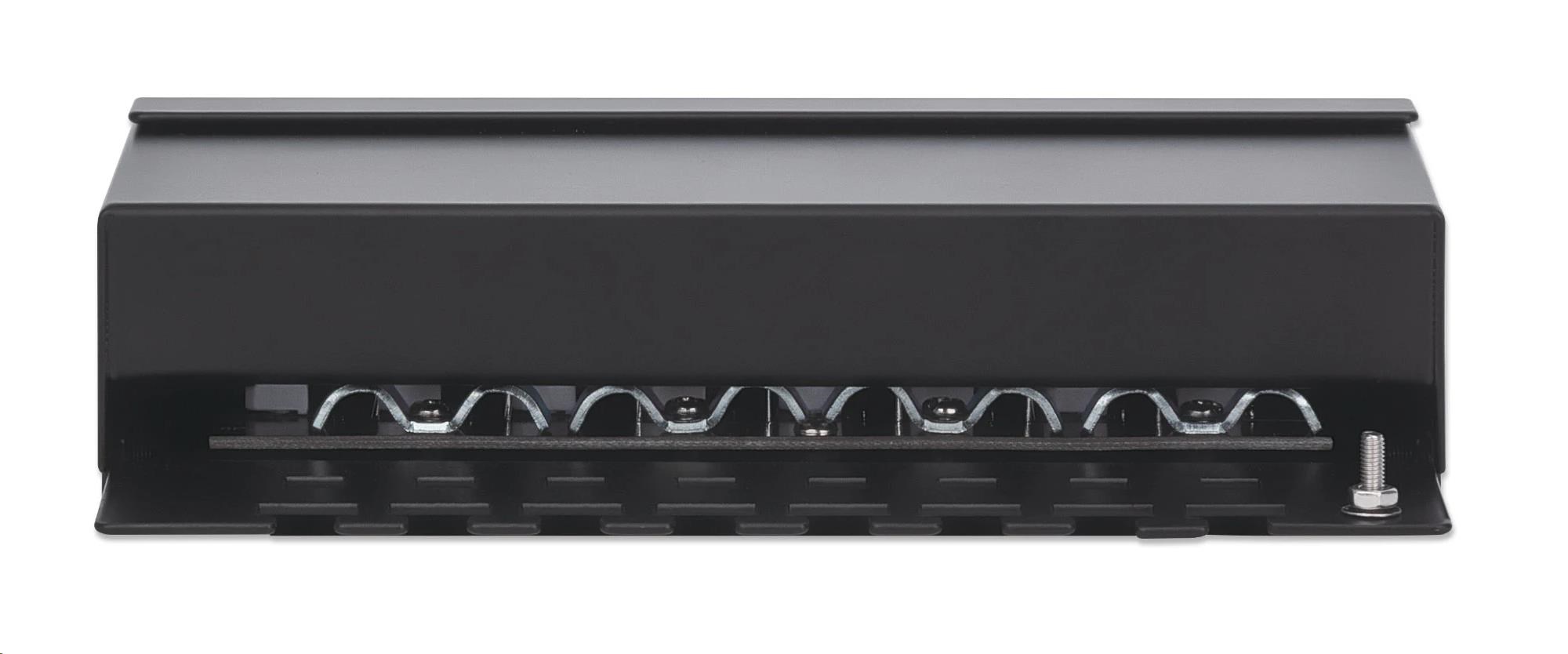 Intellinet Patch panel 8 portov Cat6A,  tienený FTP,  čierny,  stolový2 