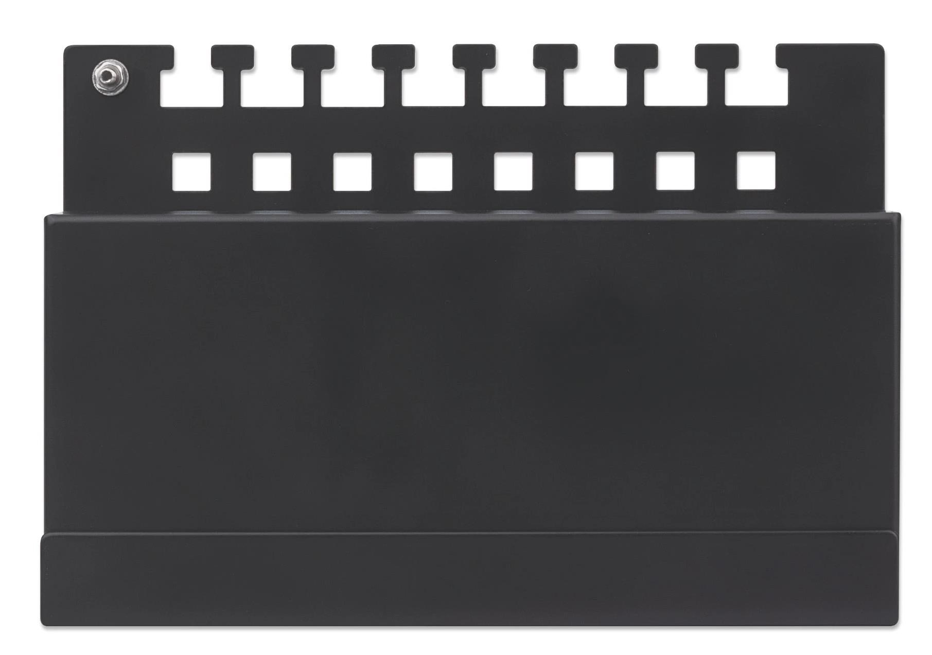 Intellinet Patch panel 8 portov Cat6A,  tienený FTP,  čierny,  stolový3 