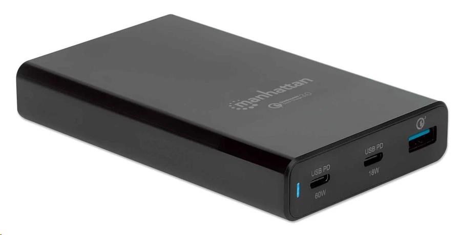 Nabíjacia stanica MANHATTAN USB Power Delivery - 65 W,  čierna3 