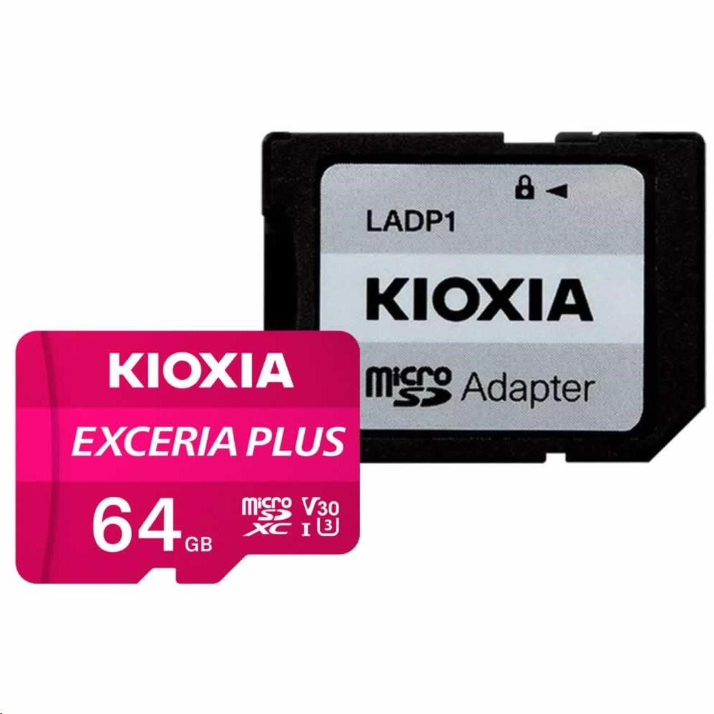 Karta microSD KIOXIA Exceria Plus 64GB M303,  UHS-I U3 Class 100 