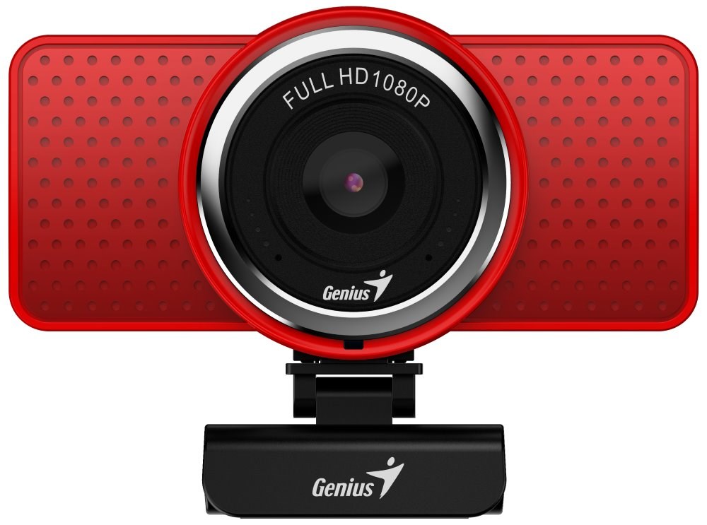 GENIUS webová kamera ECam 8000/ červená/ Full HD 1080P/ USB2.0/ mikrofón0 