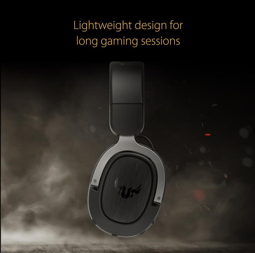 ASUS sluchátka TUF Gaming H3 Gun Metal,  Gaming Headset,  černo-šedá2 