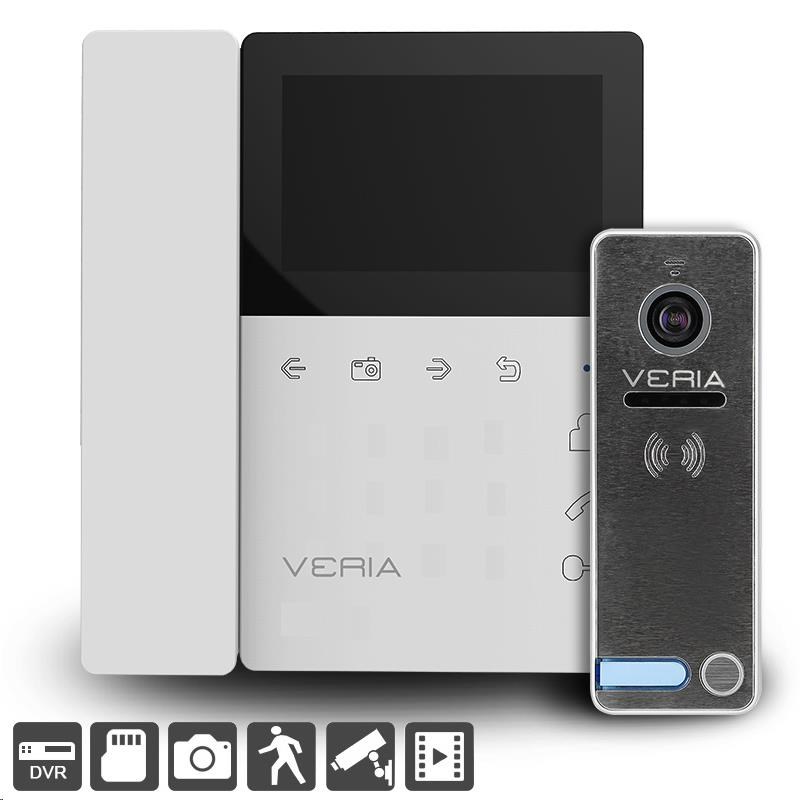 SET Videotelefon VERIA 7043B bílý + VERIA 2300 