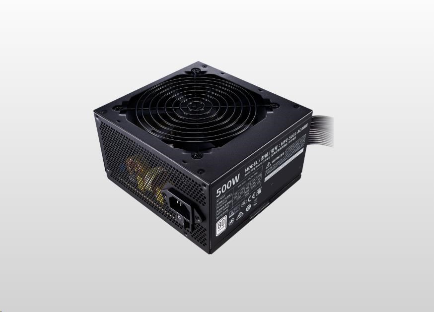 Napájací zdroj Cooler Master MWE 500W WHITE 230V - V2,  120mm,  80+ BULK3 