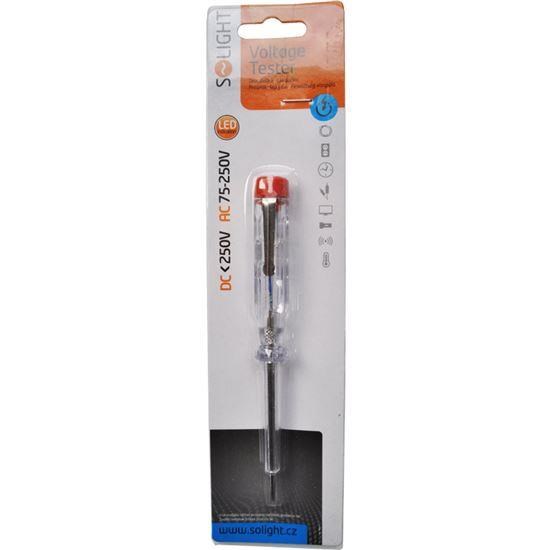 Solight zkoušečka 201, průměr 3mm x 140mm, AC napětí kontaktně: 70 - 250V1 