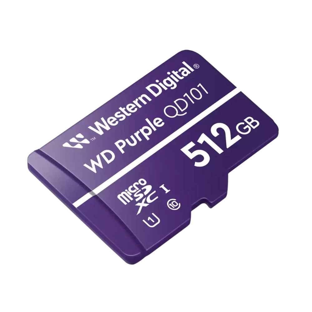 WD MicroSDXC karta 512GB Purple WDD512G1P0C Class 10 (R:100/W:60 MB/s)1 