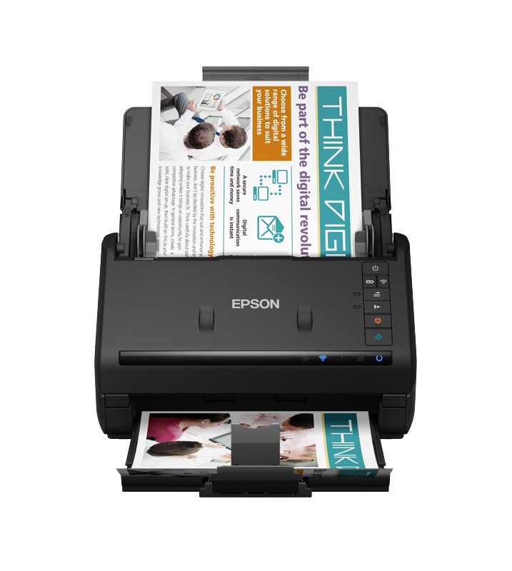 Skener EPSON WorkForce ES-500WII, A4, 600x600 dpi, 35 strán za minútu, 30-bitová farebná hĺbka, USB 3.0, Bezdrôtová sie0 