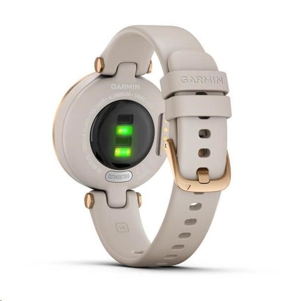 Garmin hodinky Lily Sport Rose Gold/ Light Sand Silicone Band4 