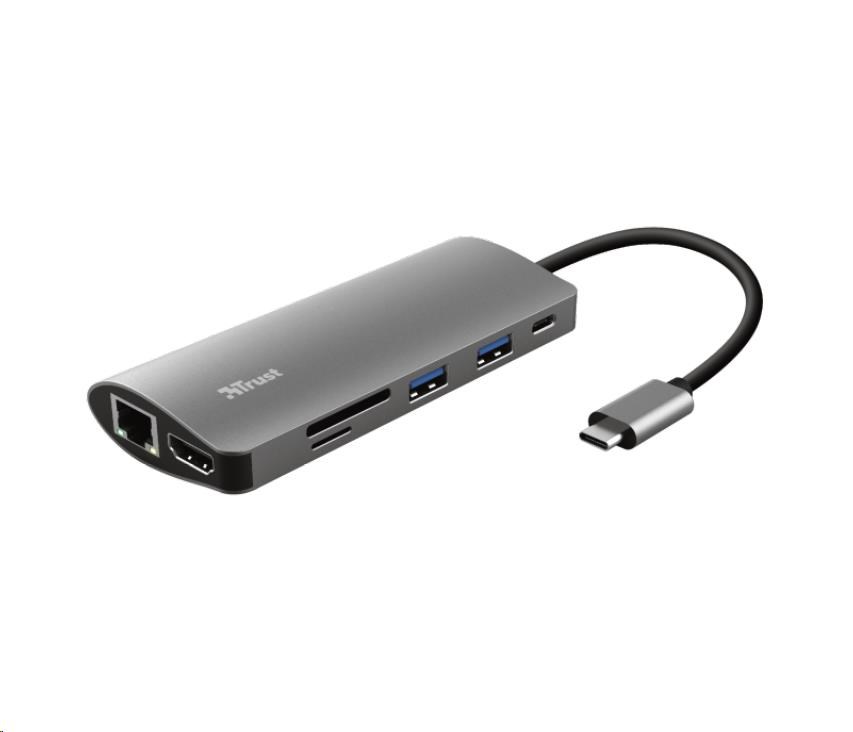 Adaptér TRUST DALYX,  7 v 1,  USB-C6 
