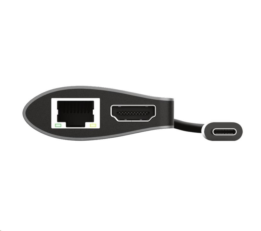 Adaptér TRUST DALYX,  7 v 1,  USB-C4 