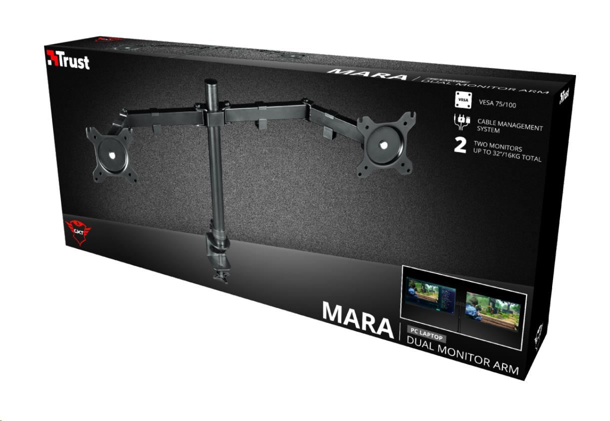 Držiak na 2 monitory TRUST,  GXT 1120 Mara Dual Monitor Arm5 