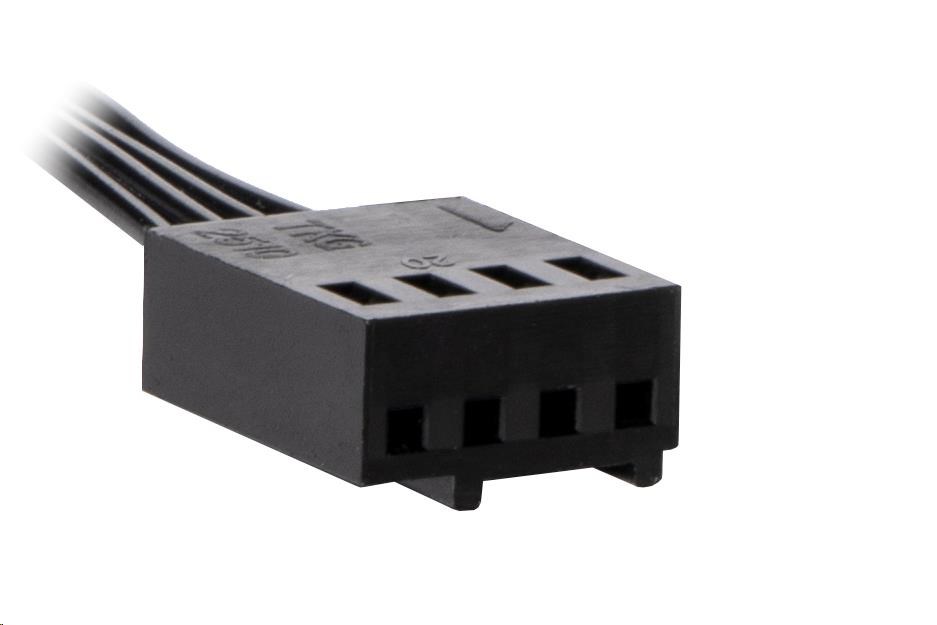 EVOLVEO Ptero 12CR,  PWM,  4pin,  LED červená,  12V ventilátor 120mm3 