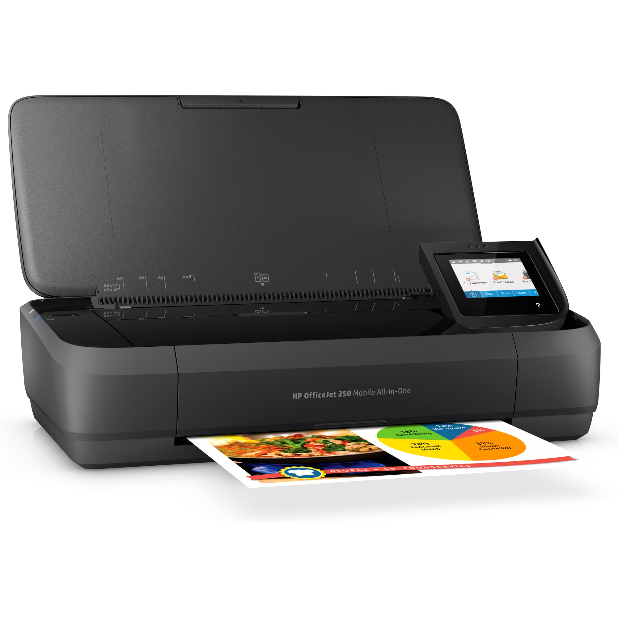 HP Officejet 250 Mobile All-in-one (A4,  10 strán za minútu,  USB,  Wi-Fi,  tlač,  BT,  skenovanie,  kopírovanie)2 