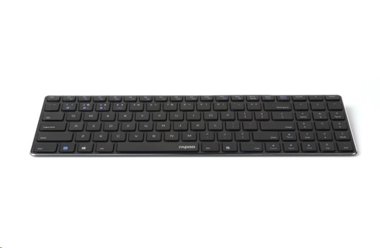 RAPOO klávesnice E9100M,  bezdrátová,  Ultra-slim,  CZ/ SK,  černá0 