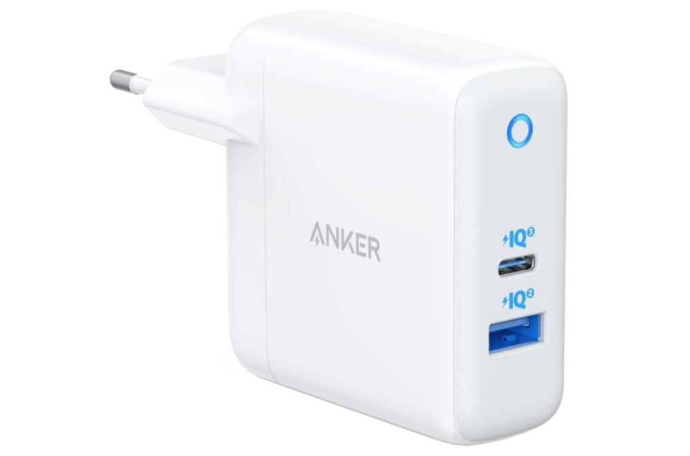 Anker PowerPort Atom III 45W,  USB-C + 15W USB-A,  Power IQ 3.0,  biela0 