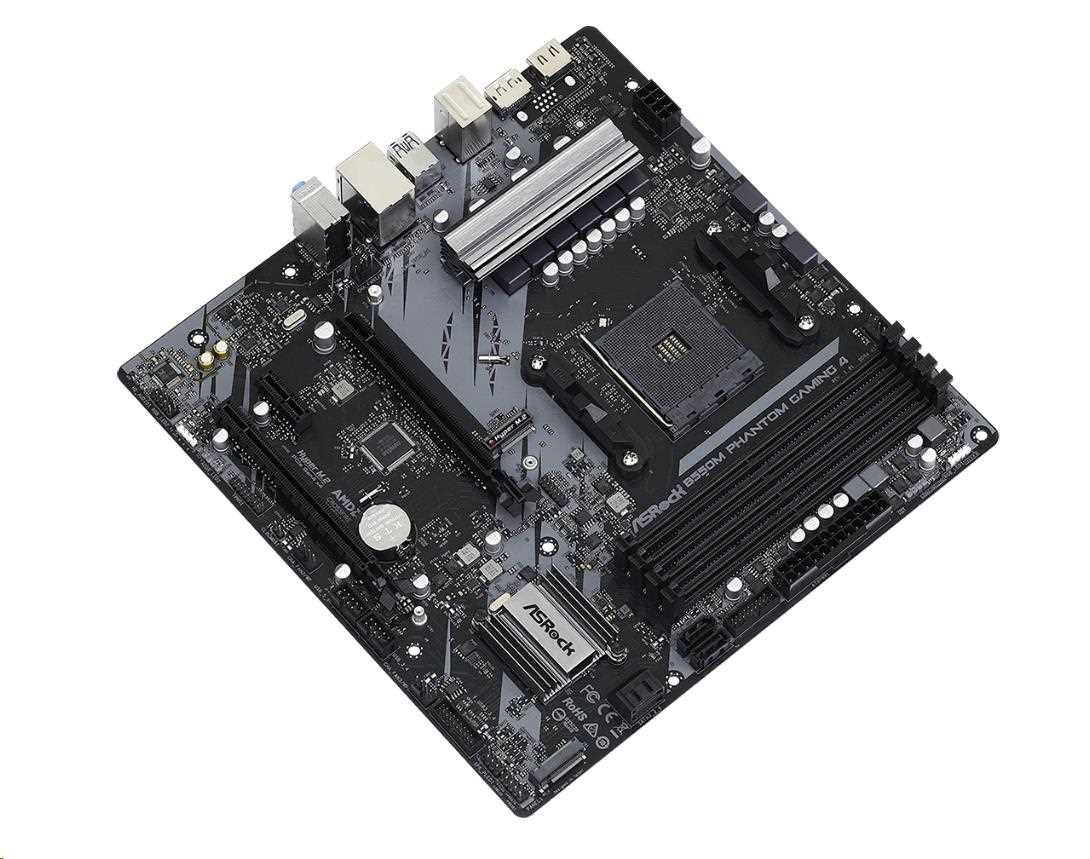 ASRock MB Sc AM4 B550M PHANTOM GAMING 4,  AMD B550,  4xDDR4,  1xDP,  1xHDMI,  mATX3 