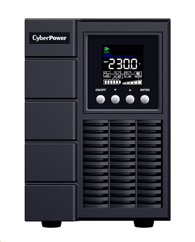 CyberPower Main Stream OnLine S UPS 1500VA/ 1350W,  Tower,  IEC C13 (2),  SCHUKO (2)0 