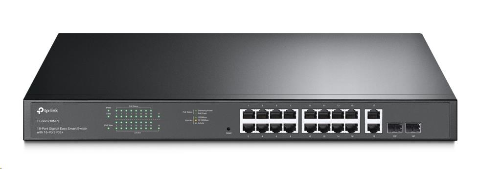 TP-Link CCTV Easy Smart switch TL-SG1218MPE (16xGbE,  2xGbE/ 2xSFP combo,  16xPoE+,  250W)0 