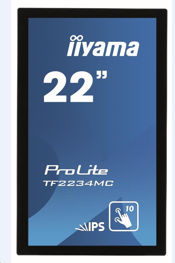 Iiyama ProLite TF2234MC-B7AGB,  54.6 cm (21.5""),  kapacitná projekcia,  10 TP,  Full HD,  čierna1 