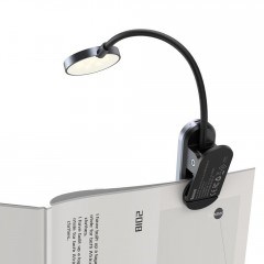 Baseus LED lampa na čtení s klipem,  šedá6 