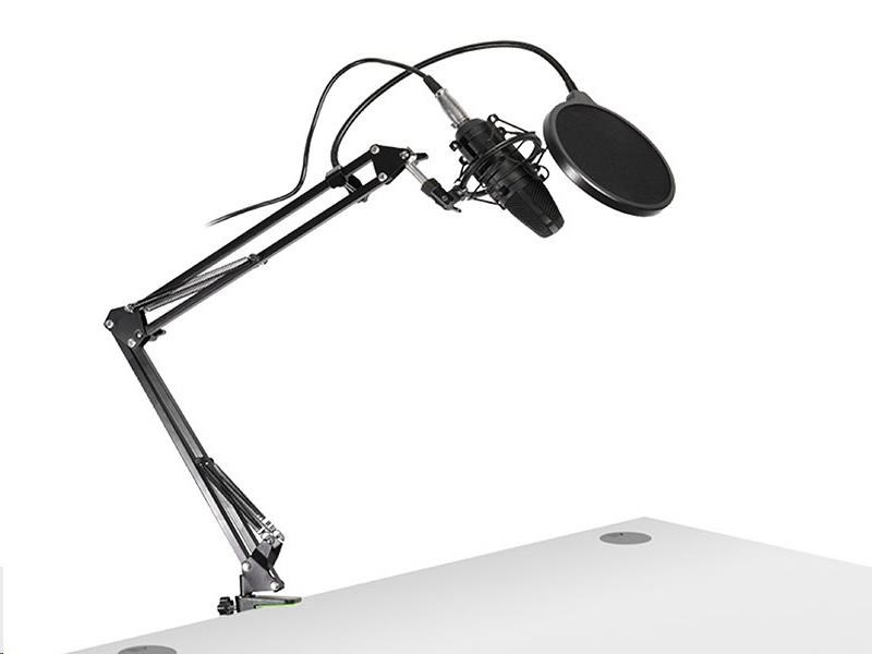 TRACER Microphone Studio PRO,  3.5 jack,  2.5 m kábel,  čierny2 