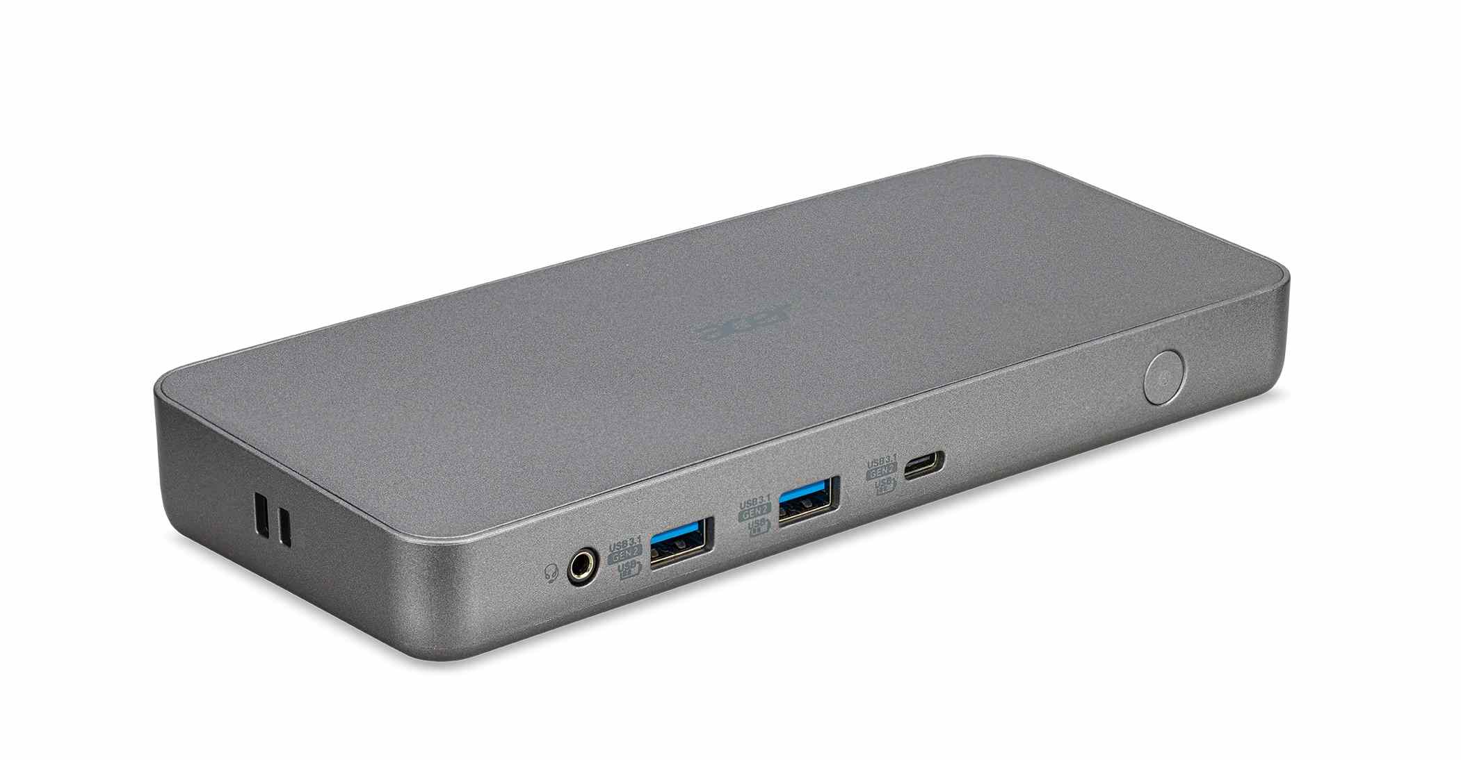 Acer USB Type-C Dock II D501 - 1xUSB-C (Up Stream to NB),  2xUSB-A 3.1 Gen2, 4xUSB-A 3.1 Gen1, 1xDP 1.4/ HDMI 2.0.1xRJ452 