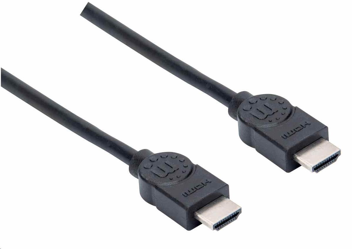 Manhattan HDMI kábel,  ARC,  3D,  4K@30Hz,  tienený,  1.5 m,  čierna1 