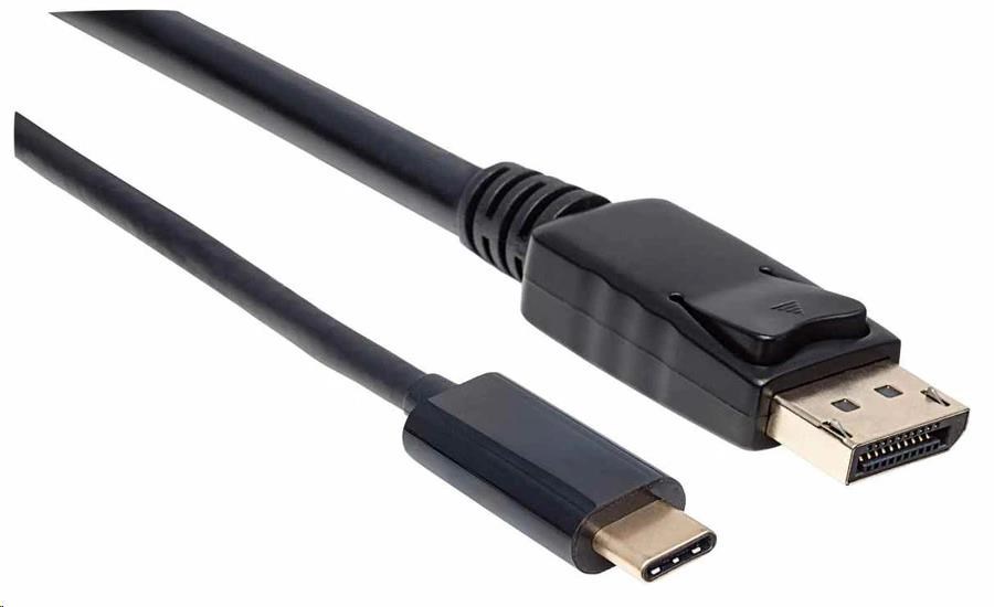Kábel Manhattan USB-C na DisplayPort,  2 m,  čierny1 
