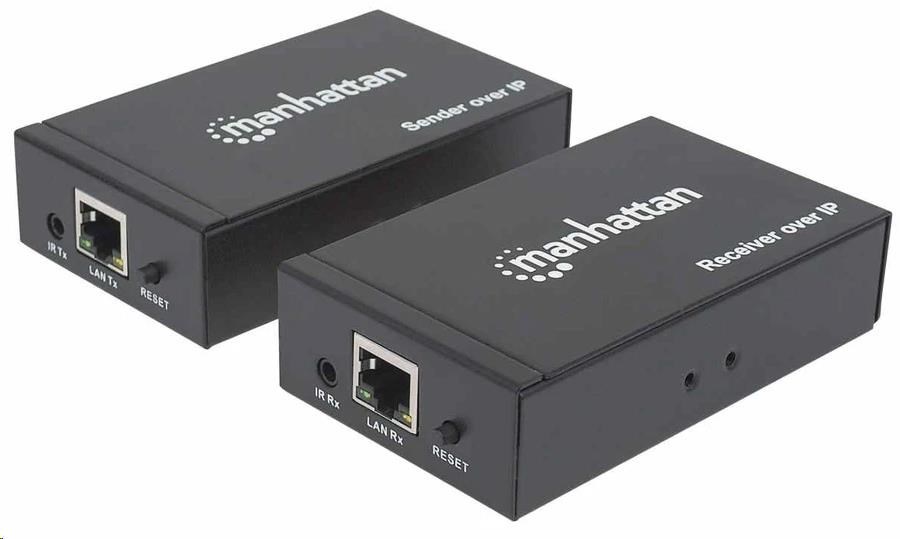 Manhattan HDMI Splitter,  predlžuje signál 1080p až na 120 m pomocou sieťového prepínača a jedného ethernetového kábla,  0 