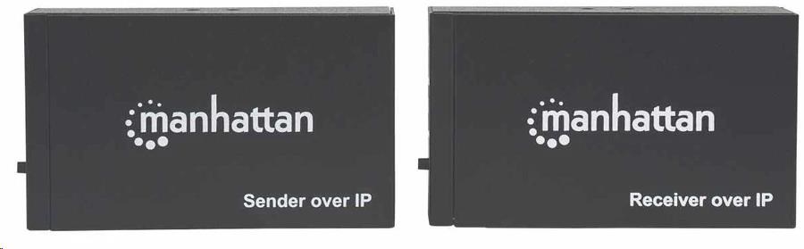 Manhattan HDMI Splitter,  predlžuje signál 1080p až na 120 m pomocou sieťového prepínača a jedného ethernetového kábla,  4 