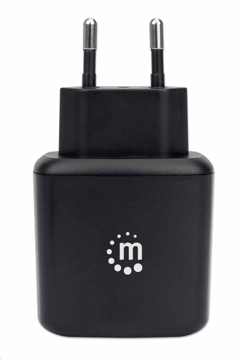 Nabíjačka Manhattan - 18 W,  USB-A,  Europlug,  čierna2 