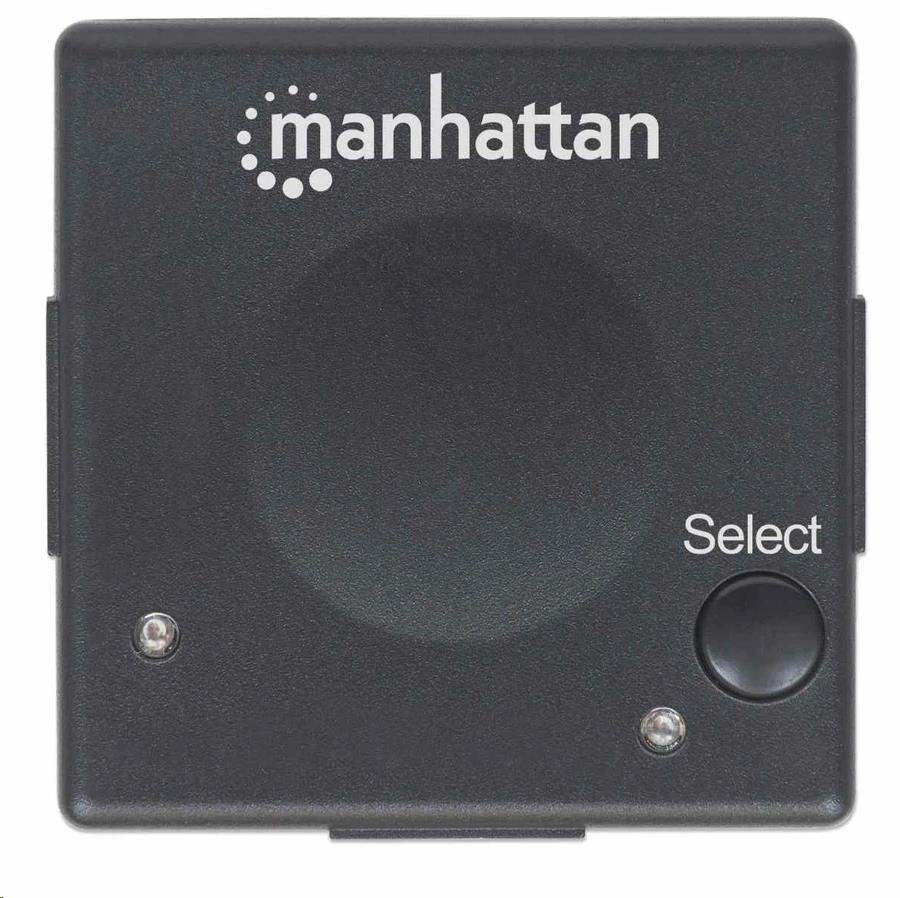 Manhattan HDMI Switch,  2-portový HDMI prepínač,  1080p,  čierny4 