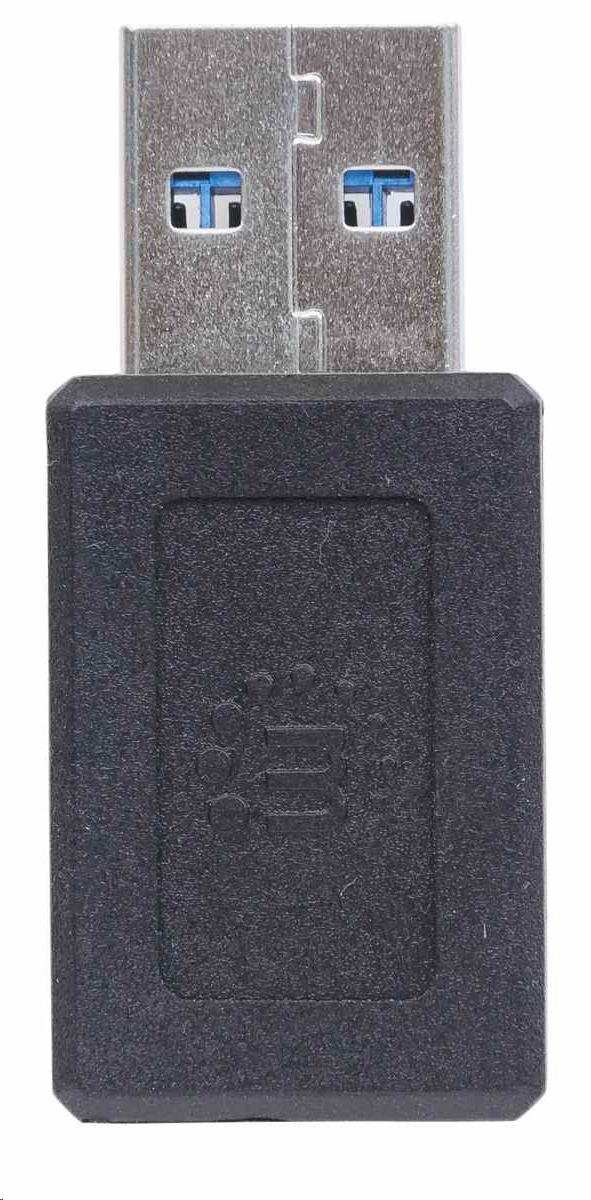 Adaptér Manhattan USB,  USB 3.1 Gen 2,  USB-A samec na USB-C samica,  10 Gb/ s,  čierna5 