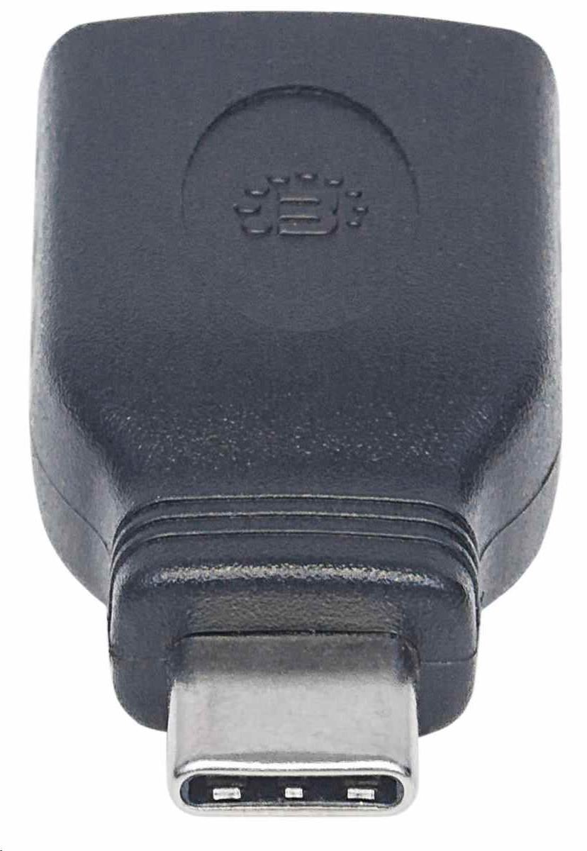 Adaptér Manhattan USB,  USB 3.1 Gen 1,  USB-C samec na USB-A samica,  5 Gb/ s,  čierna2 