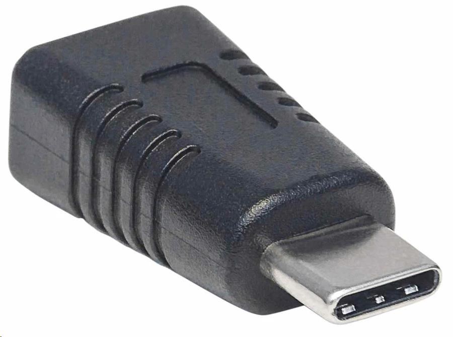 Adaptér Manhattan USB,  USB-C samec na USB Mini-B samica,  USB 2.0,  480 Mb/ s,  čierna2 