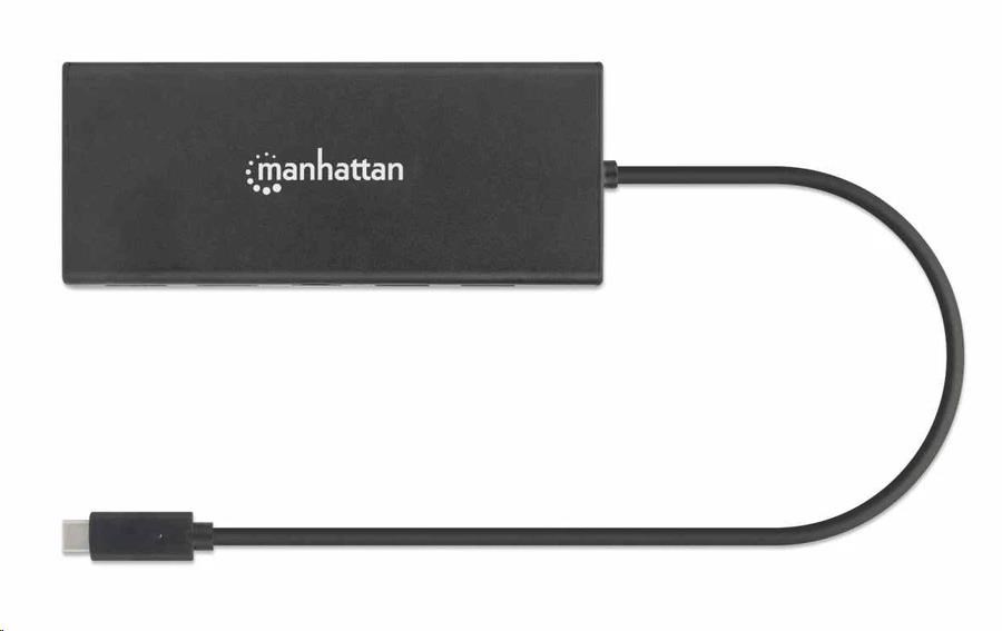 Adaptér Manhattan USB-C na duálny multiport HDMI,  USB 3.2 Gen 1,  čierna4 