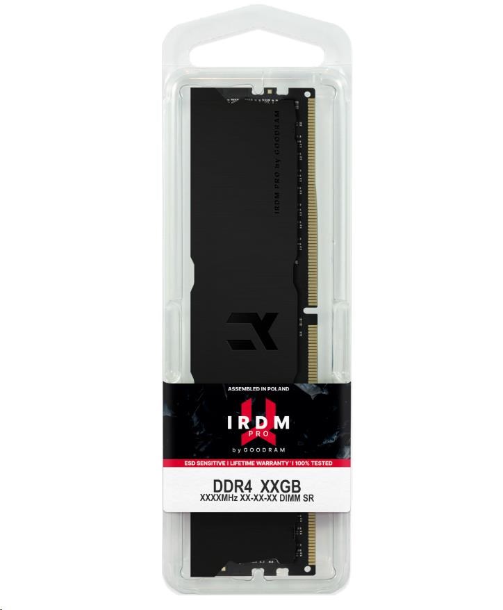 DIMM DDR4 8GB 3600MHz CL18 SR GOODRAM IRDM PRO,  hlboká čierna2 