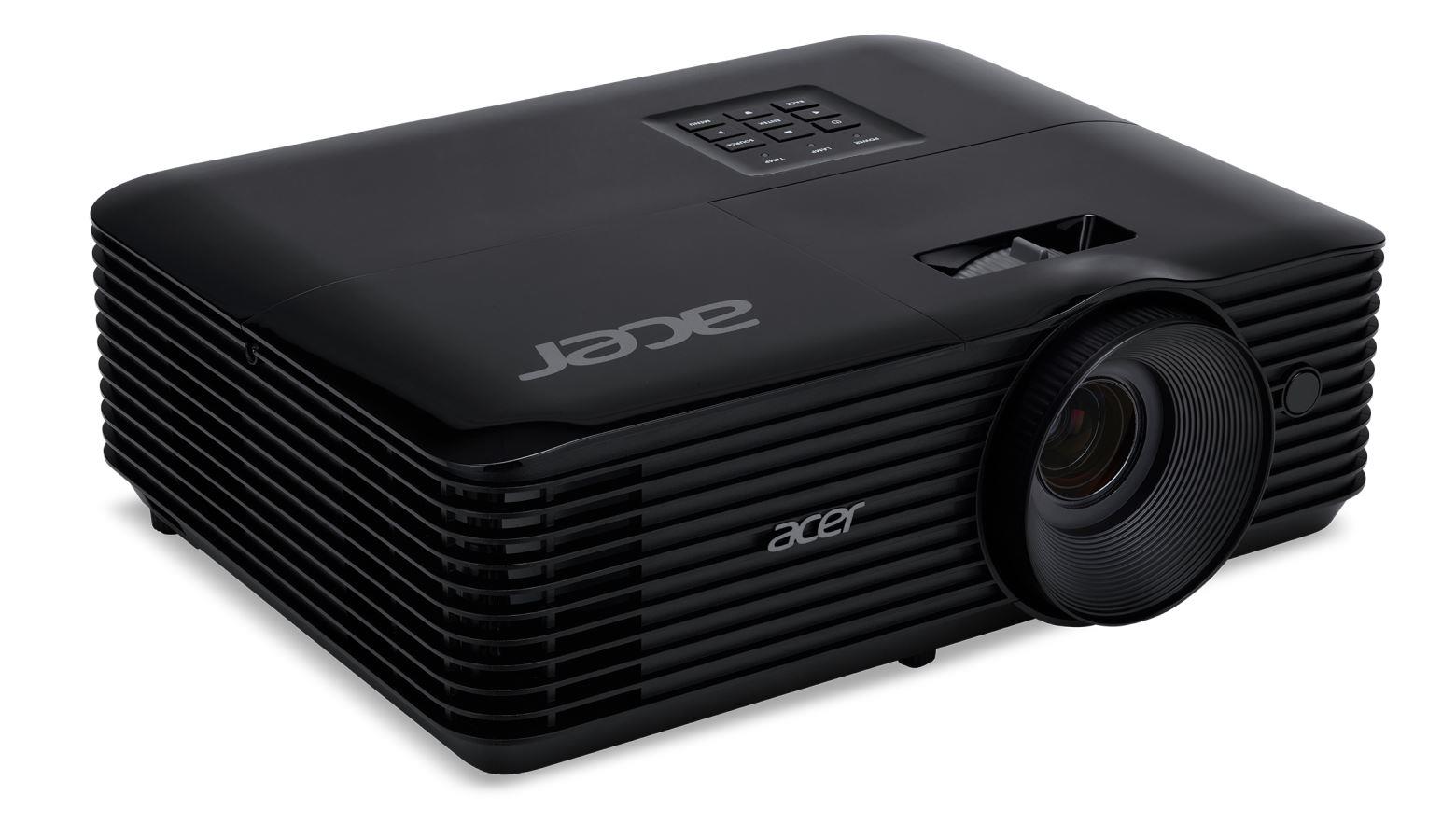 ACER Projektor X1228H,  DLP 3D,  XGA (1024x768),  4500ANSI,  20000:1,  VGA,  HDMI,  1x3W,   2.8 kg, ColorBoost 3D,  ColorSafe II0 